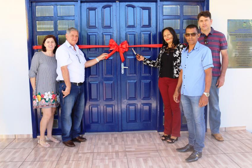 Reinauguração da Biblioteca Nilza de Oliveira Pipino 
