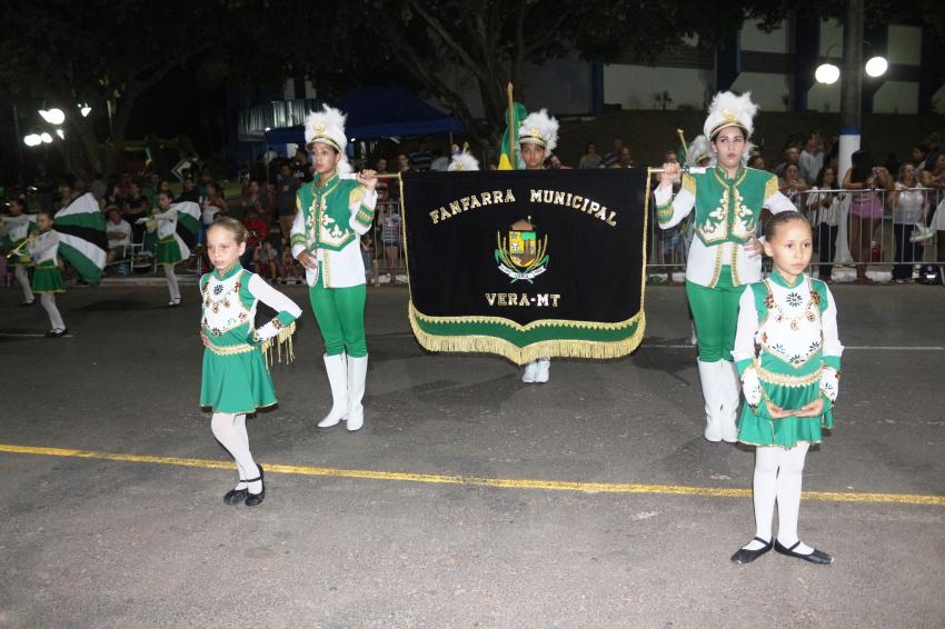 Fanfarra Municipal participando da 5ª Copa Centro Oeste de Bandas e Fanfarras