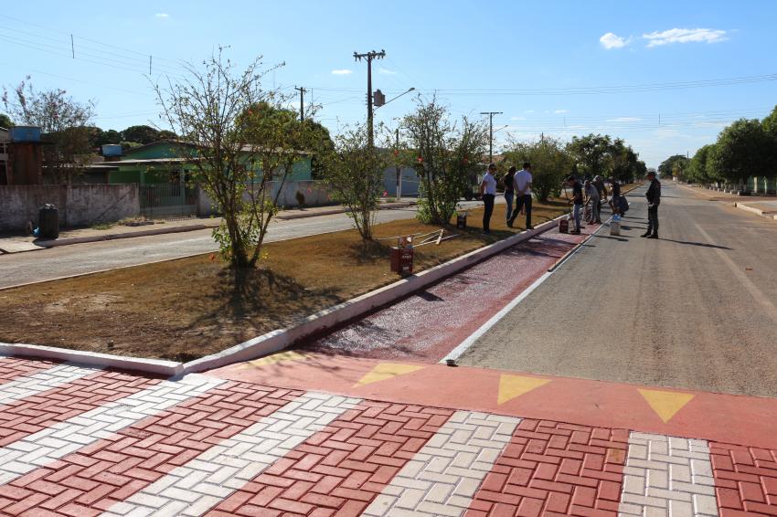 Secretaria de Obras lança ciclovia na Avenida Nicarágua em Vera